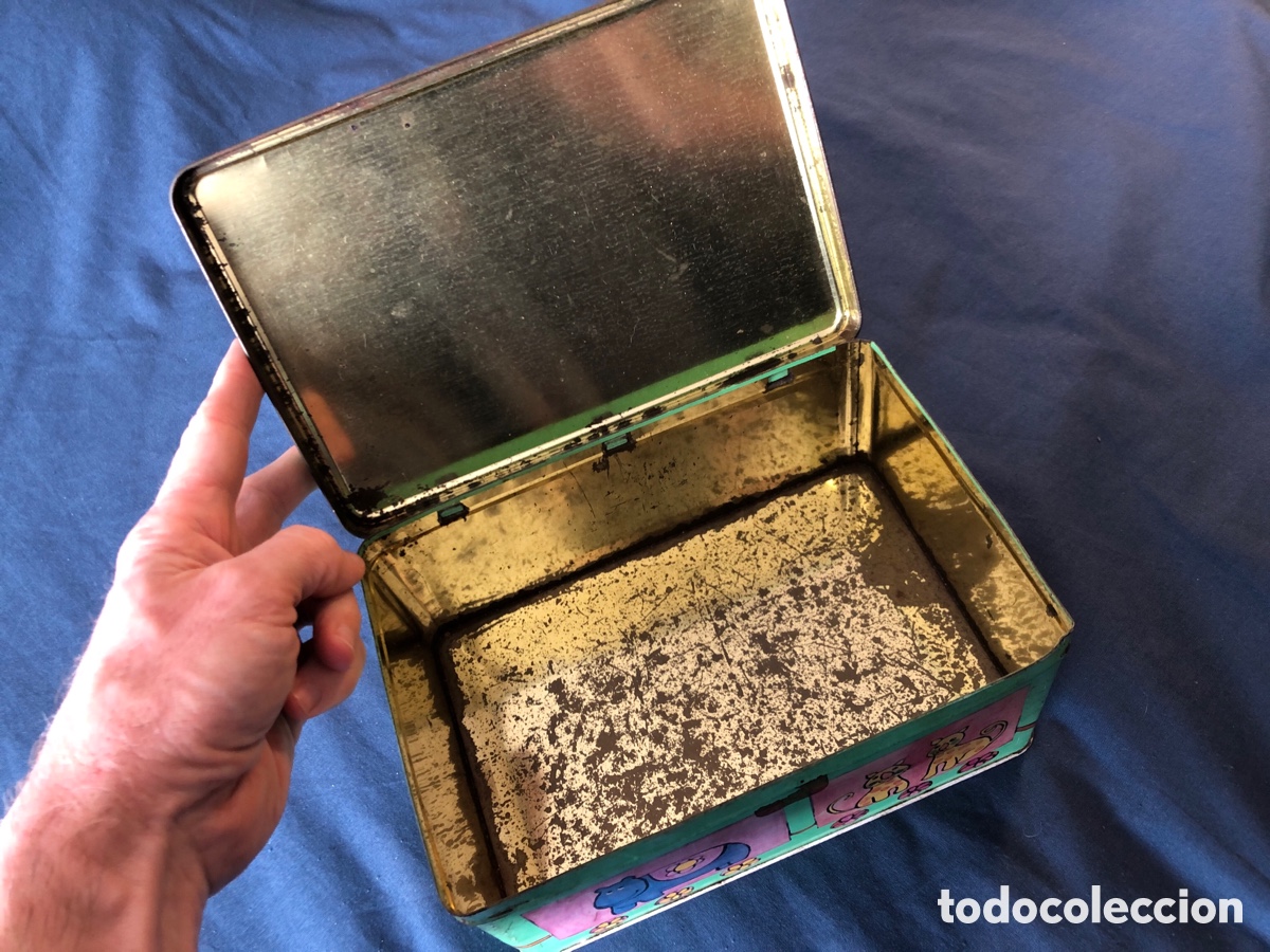 Cajas y cajitas met&aacute;licas: Lata antigua de Cola Cao - Foto 10