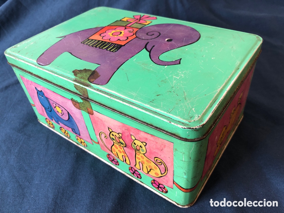 Cajas y cajitas met&aacute;licas: Lata antigua de Cola Cao - Foto 1