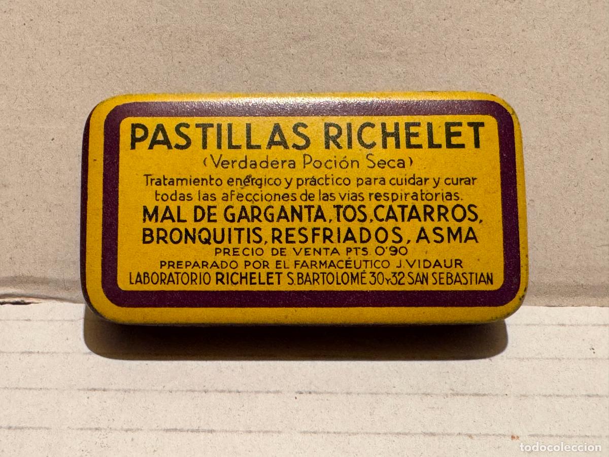 Blechdosen und Kisten: ANTIGUA LATA DE MEDICAMENTO PASTILLAS RICHELET