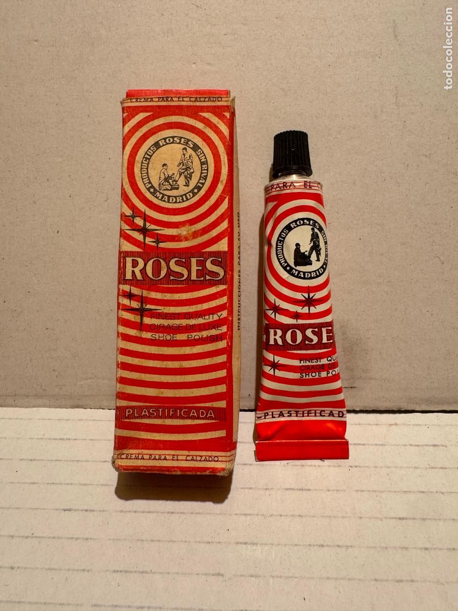 Cajas y cajitas met&aacute;licas: ANTIGUO EMBASE TUBO CREMA CALZADO ROSES