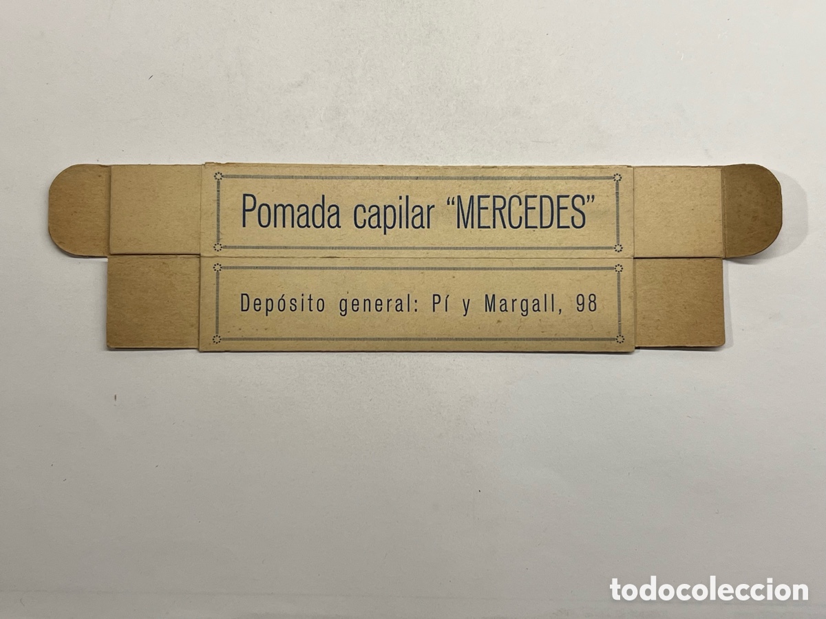 Cajas y cajitas met&aacute;licas: POMADA CAPILAR Mercedes.., remedio seguro contra la calvicie&hellip; Cajita farmac&eacute;utica. Valencia