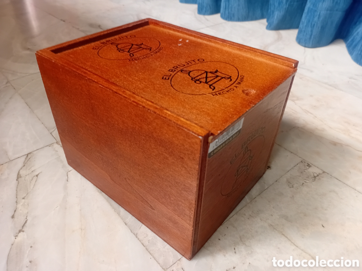 Cajas y cajitas met&aacute;licas: CAJA DE PUROS MARCA EL BRUJITO - Foto 2