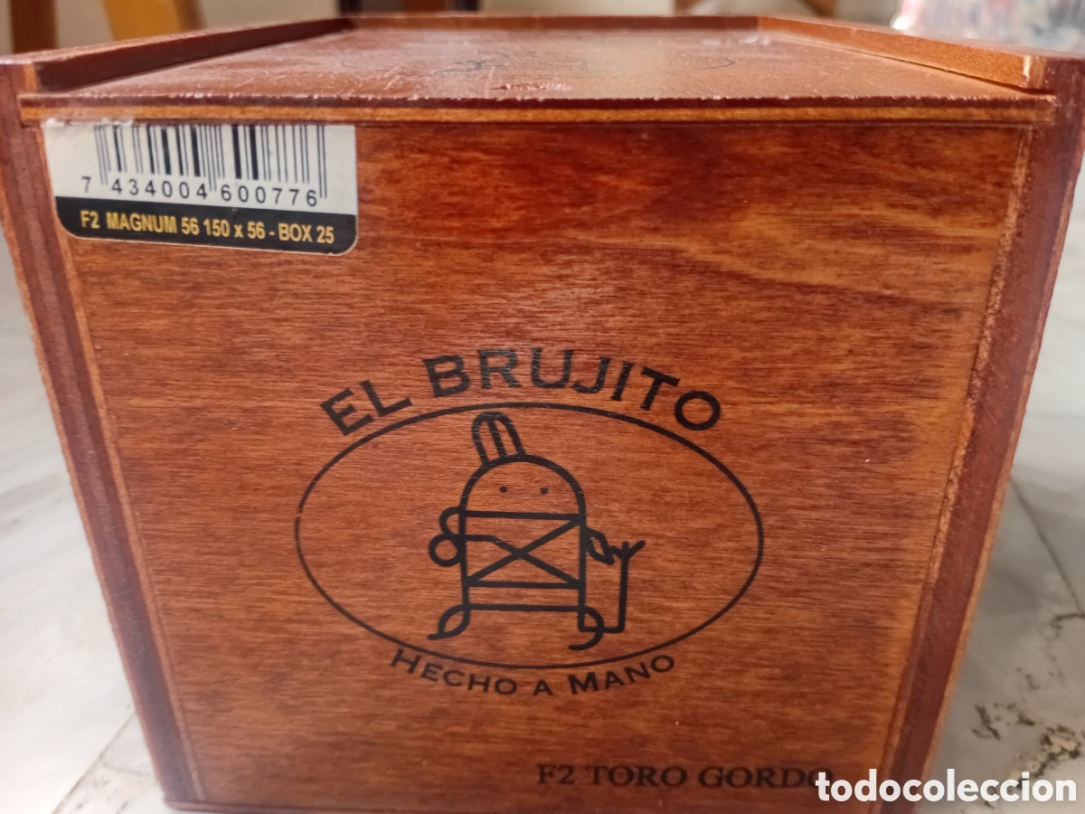 Cajas y cajitas met&aacute;licas: CAJA DE PUROS MARCA EL BRUJITO - Foto 3