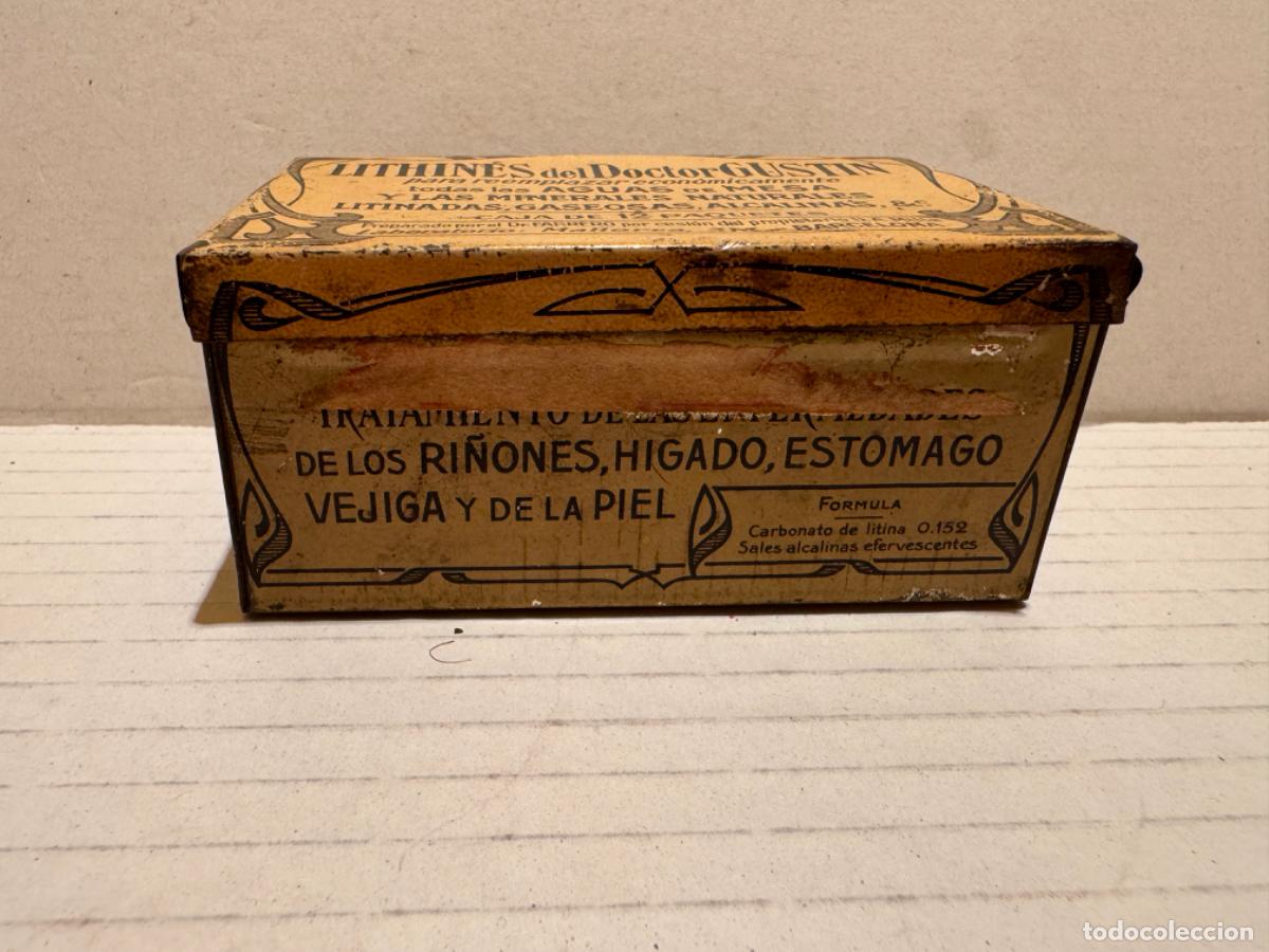 Cajas y cajitas met&aacute;licas: LATA DE LITHINES DEL DR. GUSTIN - Foto 2