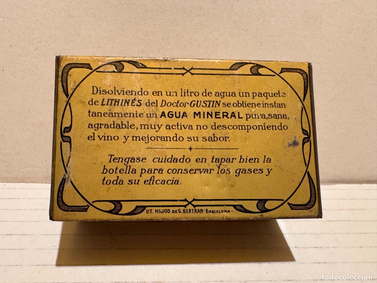 Cajas y cajitas met&aacute;licas: LATA DE LITHINES DEL DR. GUSTIN - Foto 3