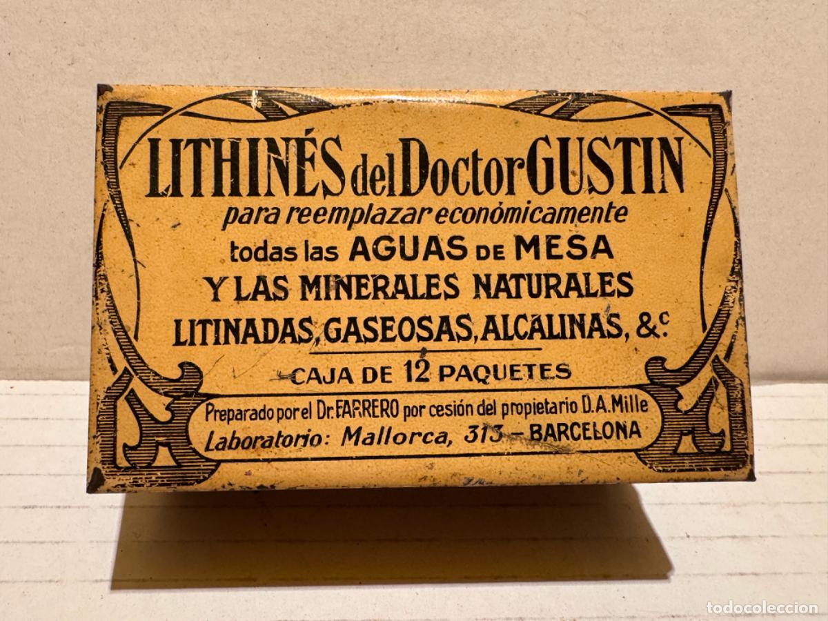Cajas y cajitas met&aacute;licas: LATA DE LITHINES DEL DR. GUSTIN - Foto 1