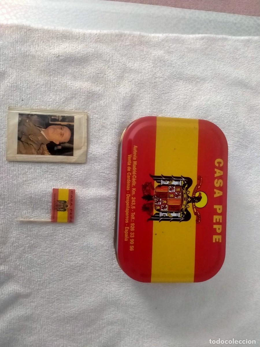 Bo&icirc;tes et petites bo&icirc;tes m&eacute;talliques: lata de casa pepe despe&ntilde;aperros palillo etc antiguos franco