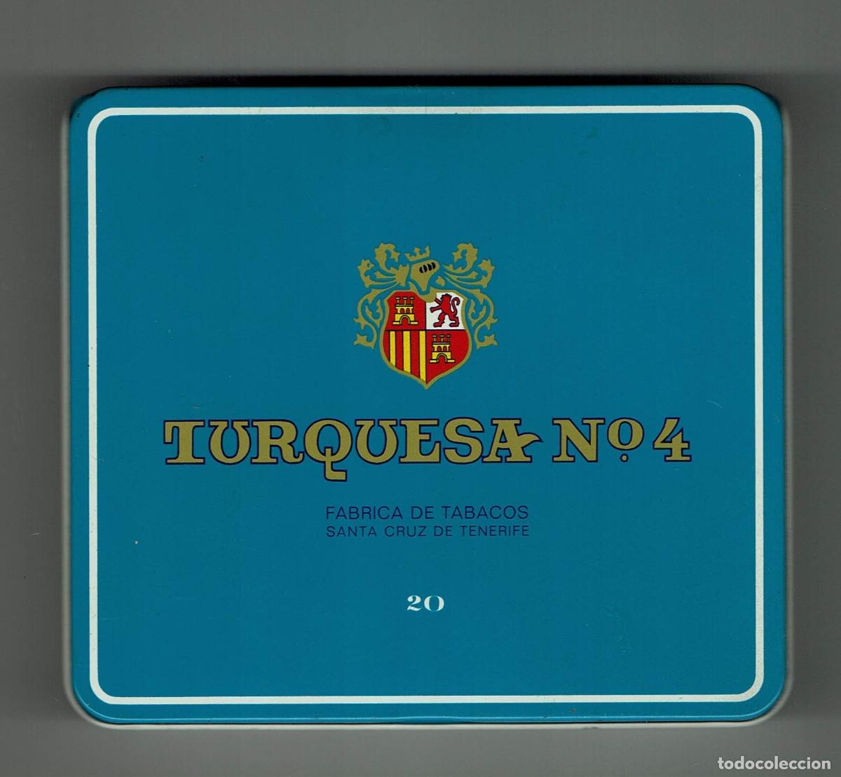 Boxes and metal boxes: Caja met&aacute;lica TURQUESA N&ordm; 4 / F&aacute;brica de tabacos / Santa Cruz de Tenerife