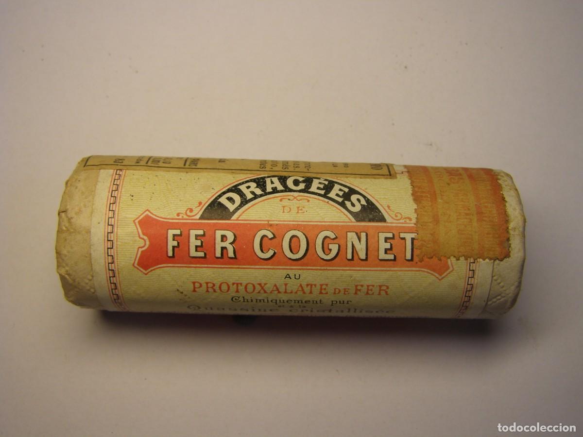 Cajas y cajitas met&aacute;licas: Antiguo bote de medicamento, PASTILLAS DE HIERRO COGNET. A&ntilde;os 30. J. BAS, Barcelona.