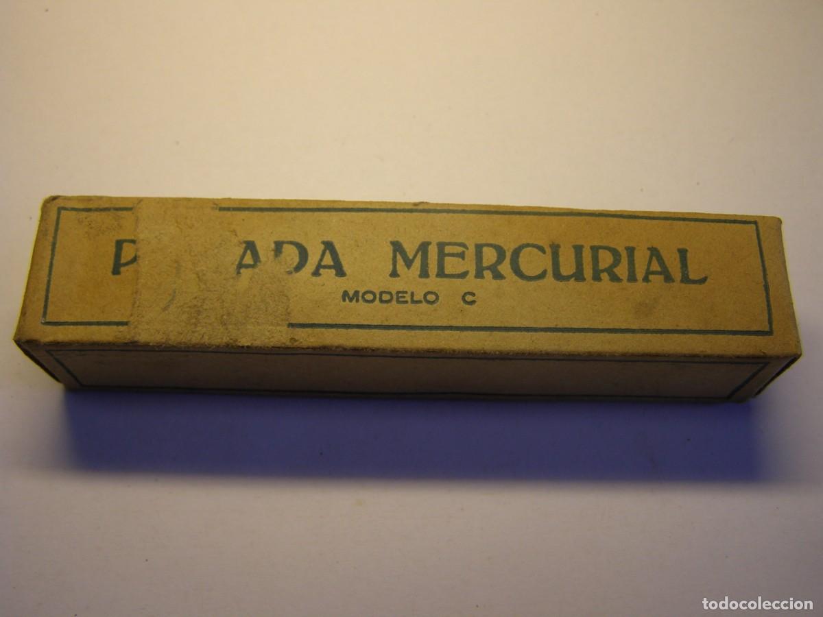 Cajas y cajitas met&aacute;licas: Antigua caja de medicamento, POMADA MERCURIAL. A&ntilde;os 30. Orravan, Barcelona.