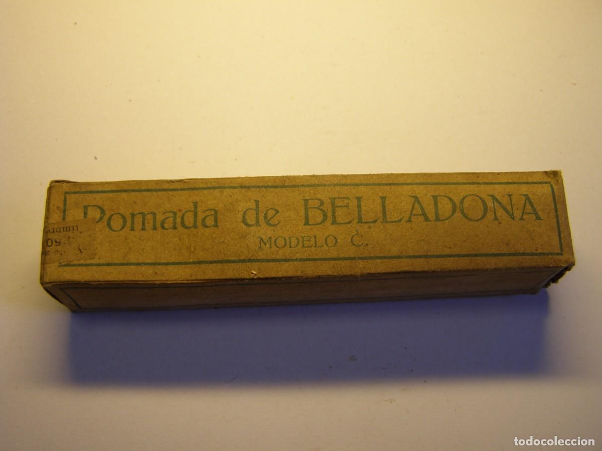 Cajas y cajitas met&aacute;licas: Antigua caja de medicamento, POMADA DE BELLADONA. A&ntilde;os 30. Orravan, Barcelona.