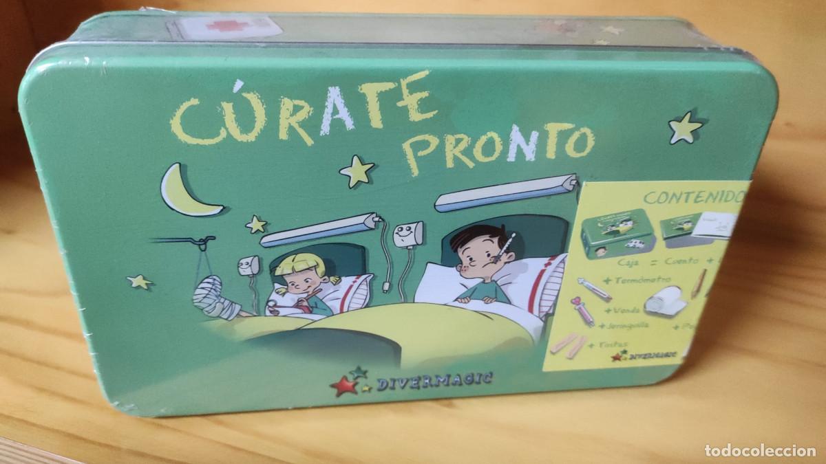 Cajas y cajitas met&aacute;licas: DIVERTIDA CAJA DE LATA &rdquo;C&Uacute;RATE PRONTO&rdquo;.
