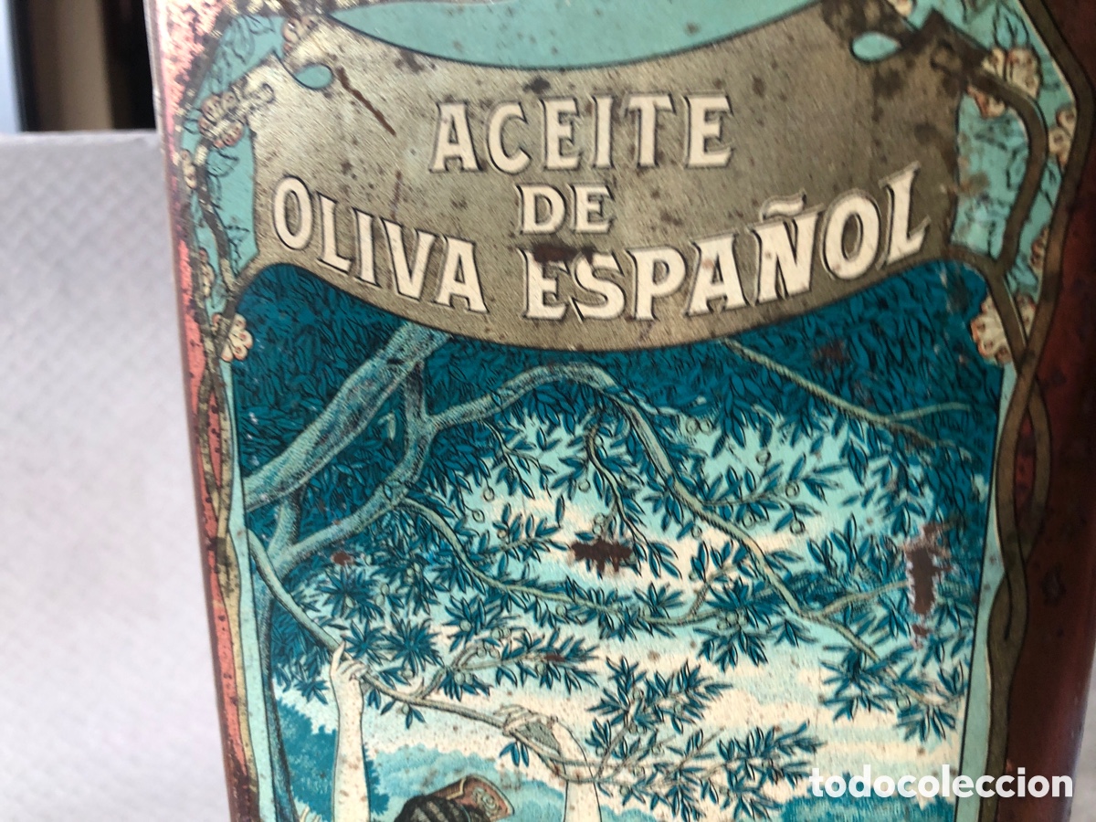 Cajas y cajitas met&aacute;licas: Antigua lata aceite CARBONELL - Foto 8