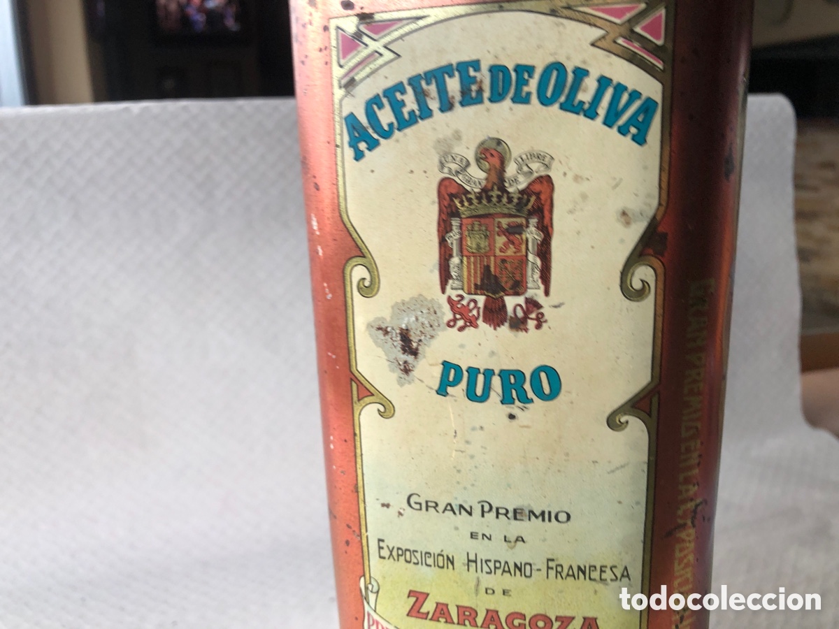Cajas y cajitas met&aacute;licas: Antigua lata aceite CARBONELL - Foto 10