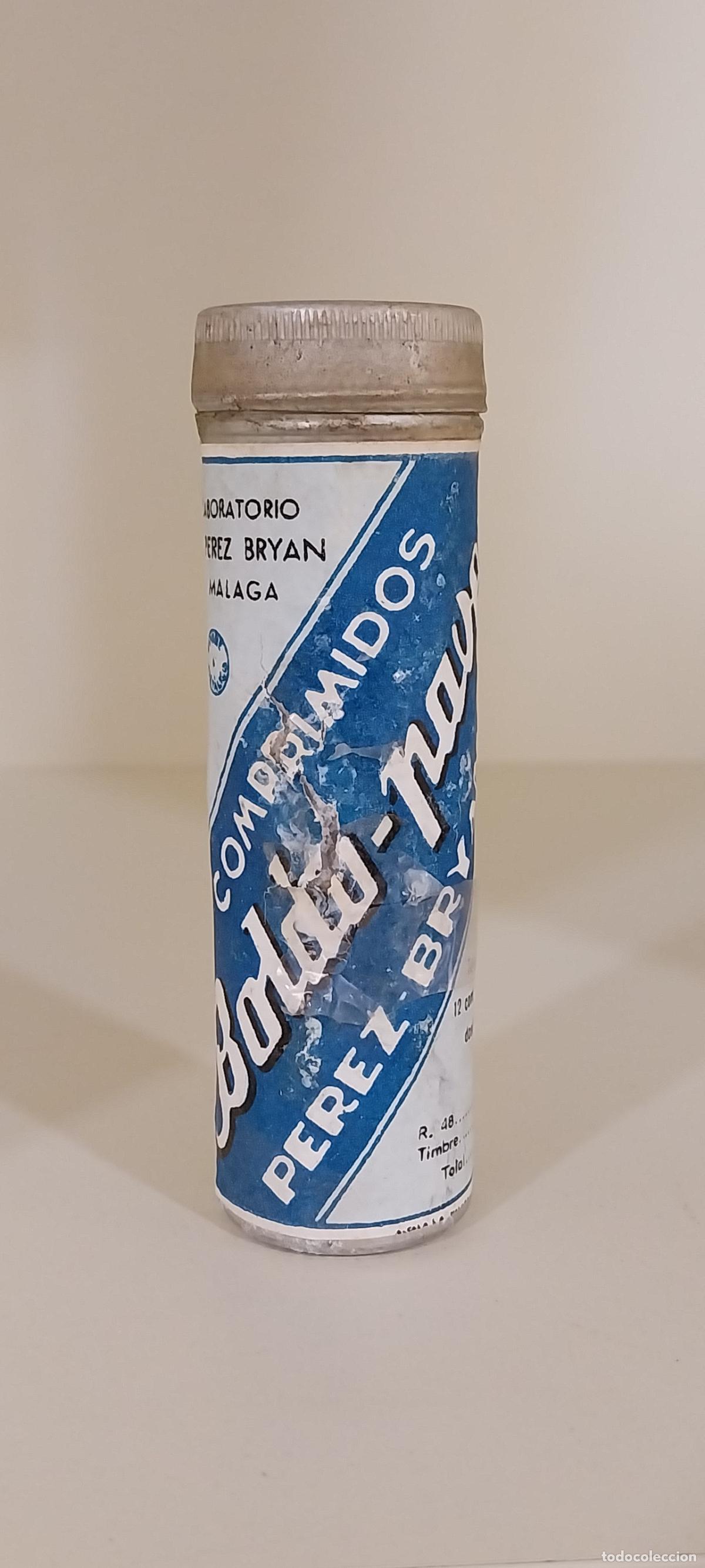 Boxes and metal boxes: ANTIGUO MEDICAMENTO. BOLDO PAVER. COMPRIMIDOS. SIN PRODUCTO. TUBO EN ALUMINIO