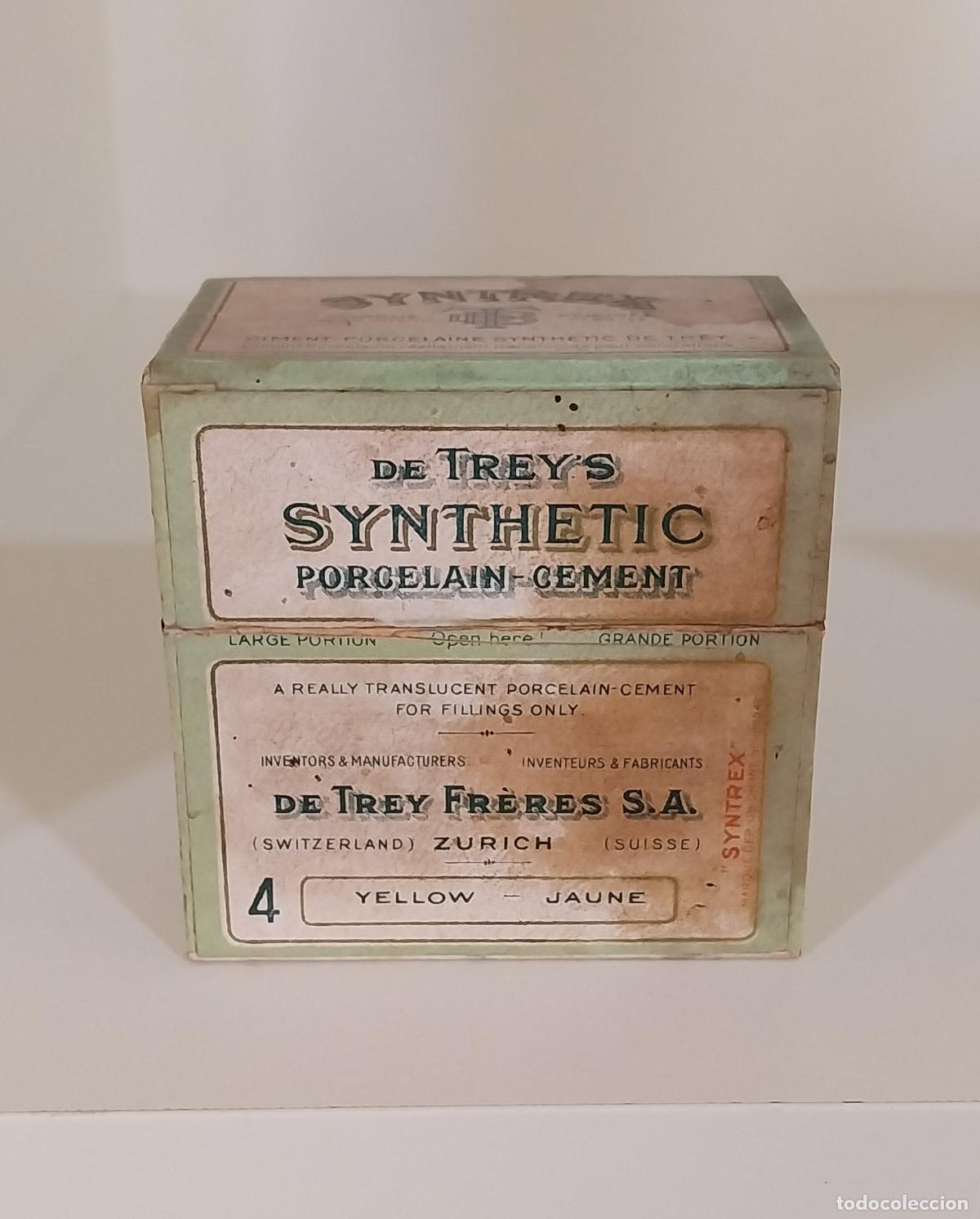 Boxes and metal boxes: ANTIGUO MEDICAMENTO. CEMENTO DE DENTISTA SYNTHETIC. SOLO LA CAJA