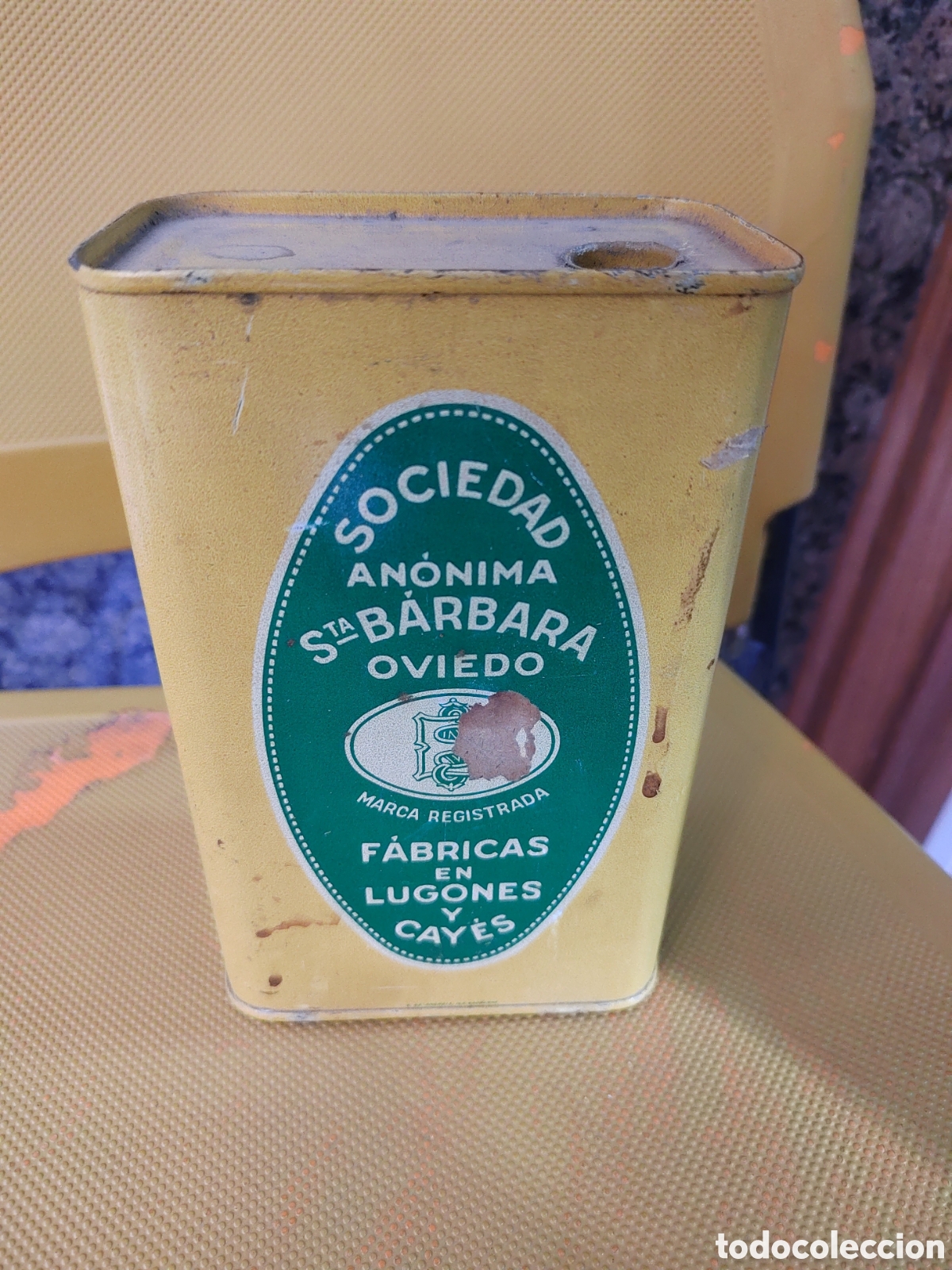 Cajas y cajitas met&aacute;licas: Lata antigua de polvora - Foto 2