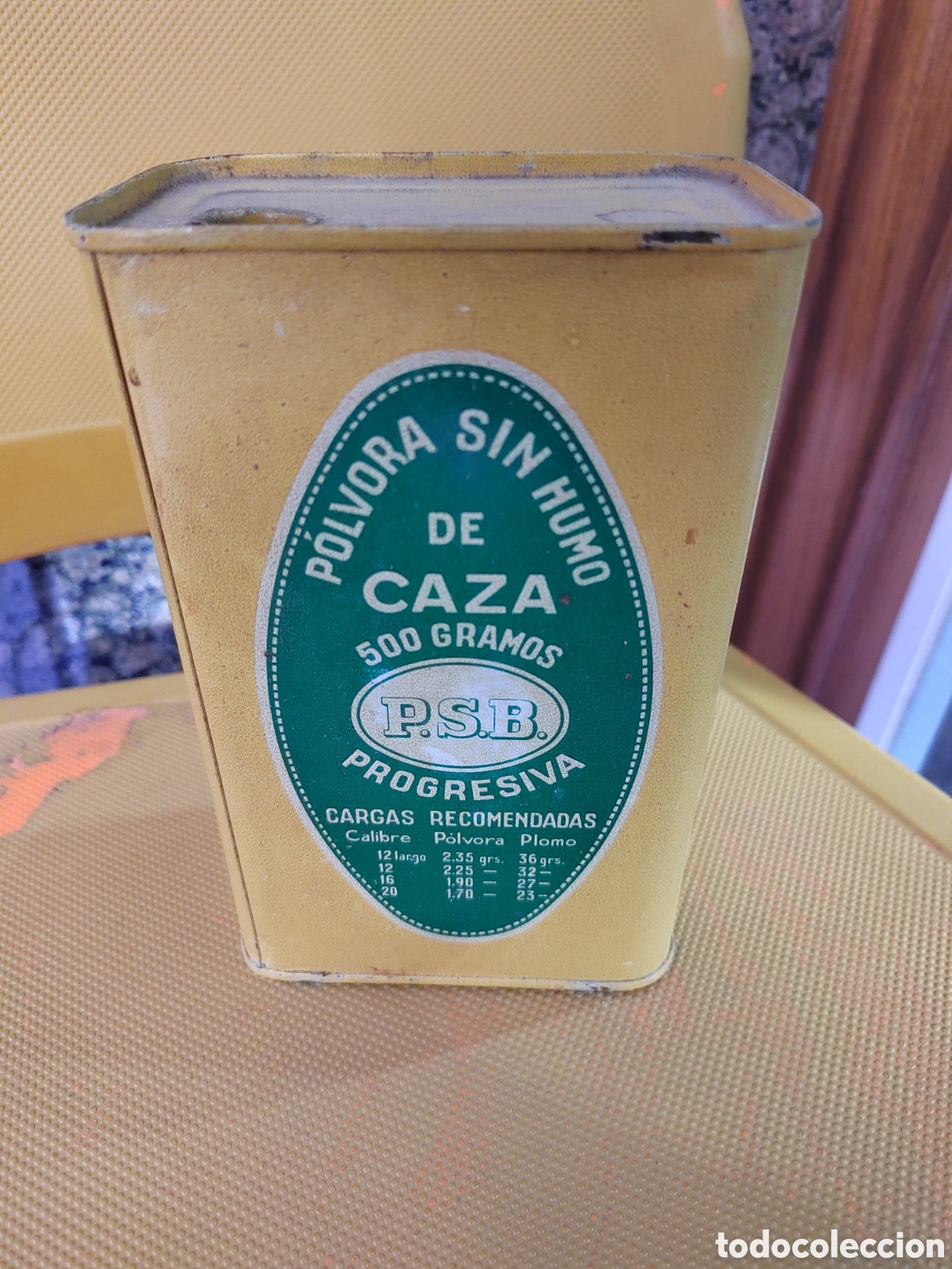 Cajas y cajitas met&aacute;licas: Lata antigua de polvora - Foto 3