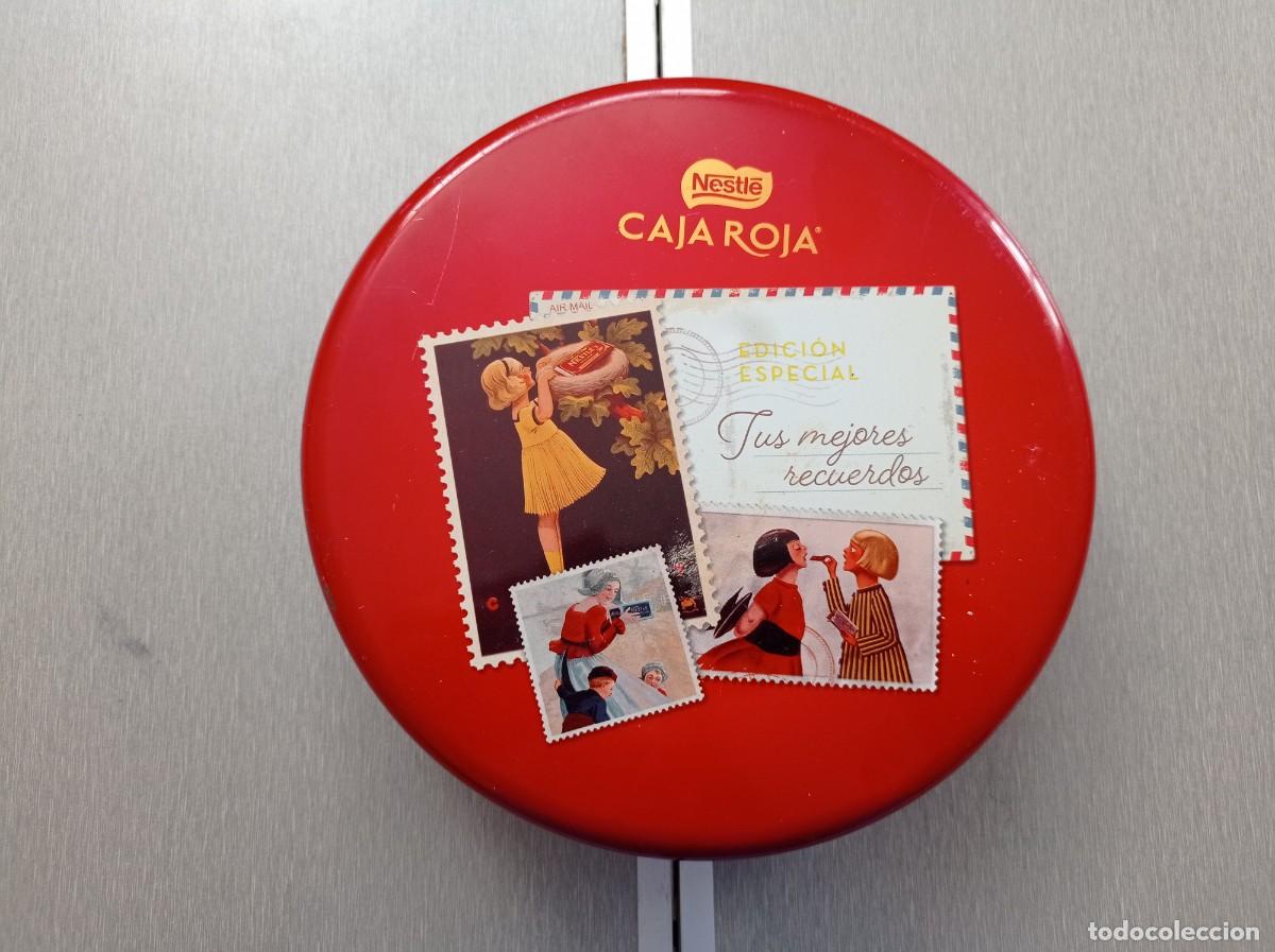 Bo&icirc;tes et petites bo&icirc;tes m&eacute;talliques: Caja Metalica Bombones Caja Roja Nestle
