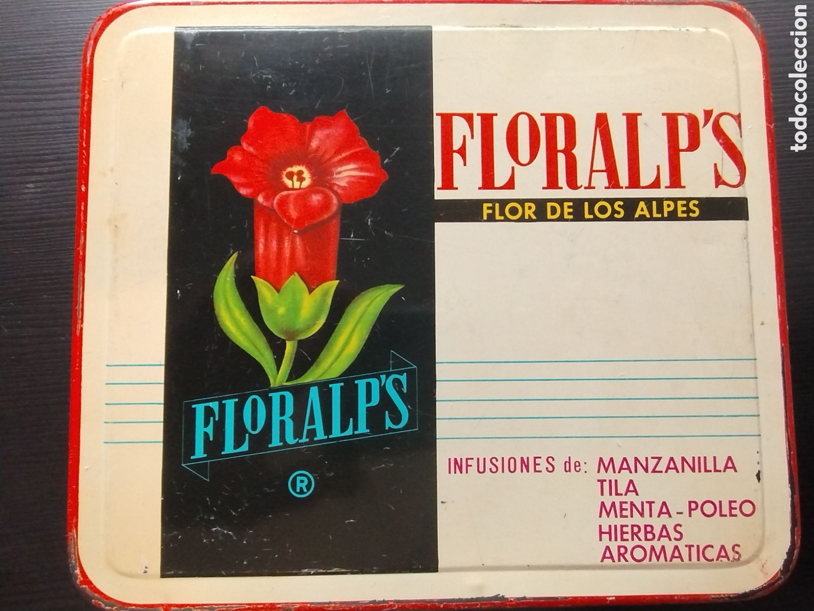 Boxes and metal boxes: Caja met&aacute;lica flor de los Alpes