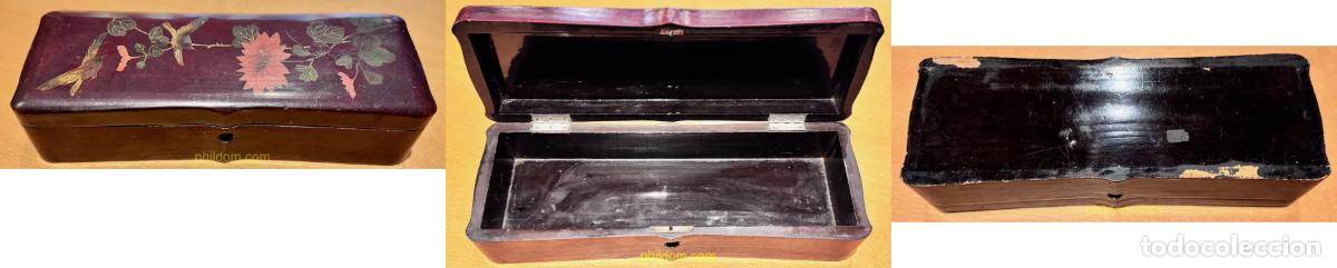 Boxes and metal boxes: ANTIGUA CAJA DE MADERA 30x10X7 cm