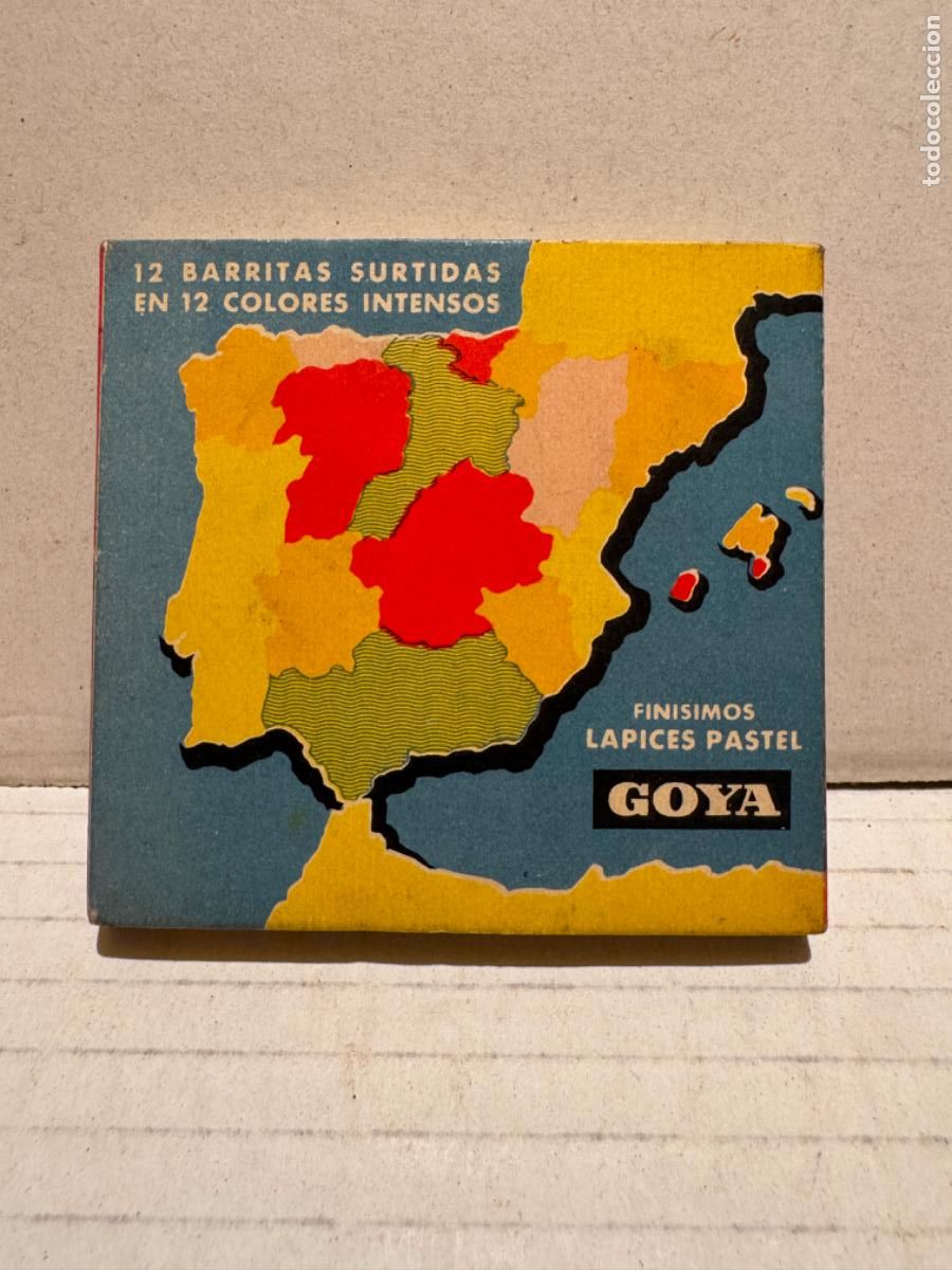 Bo&icirc;tes et petites bo&icirc;tes m&eacute;talliques: CAJA DE PINTURAS PASTEL GOYA