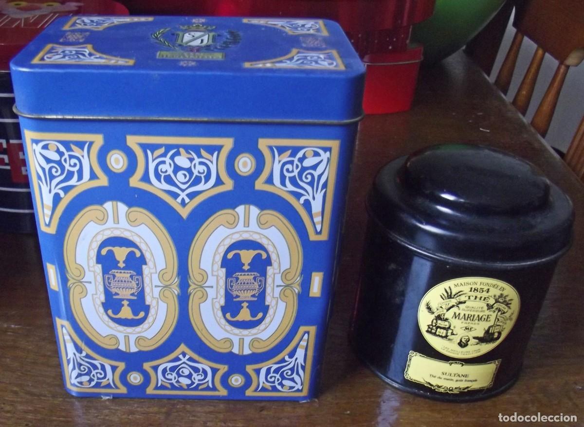 Bo&icirc;tes et petites bo&icirc;tes m&eacute;talliques: Lote 2 cajas met&aacute;licas
