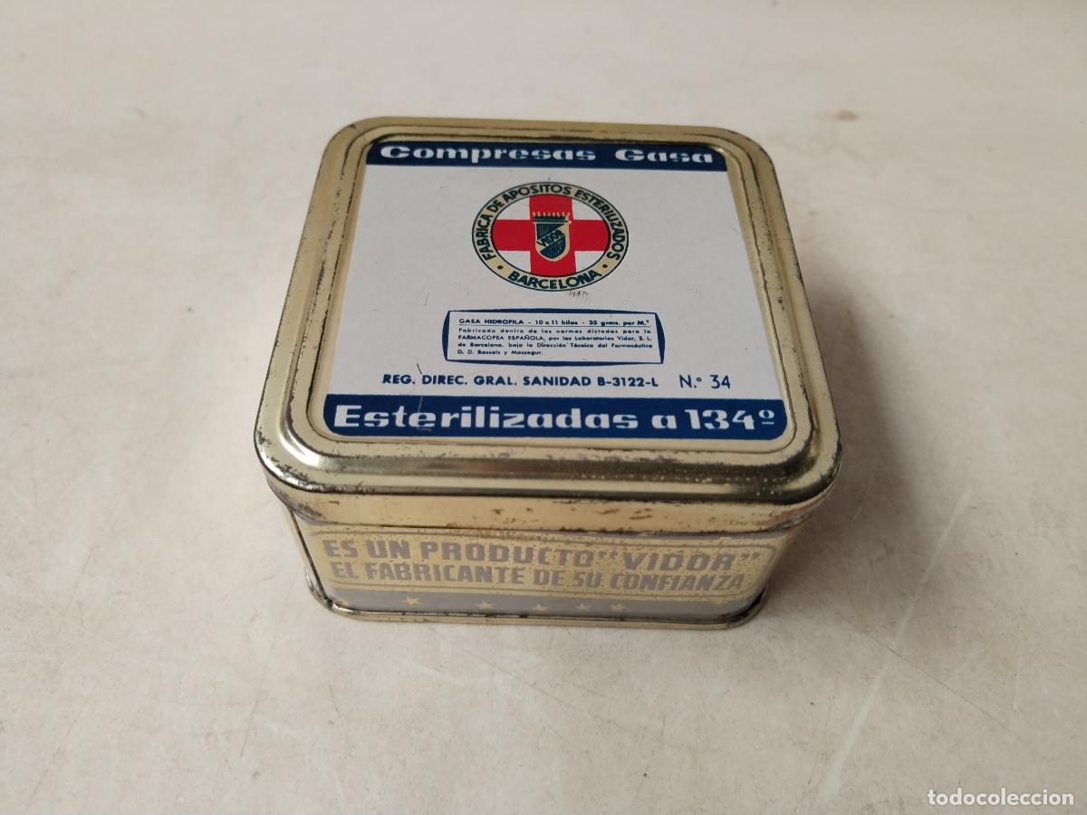 Boxes and metal boxes: caja de gasas f&aacute;brica de ap&oacute;sitos esterilizados, barcelona. - c157
