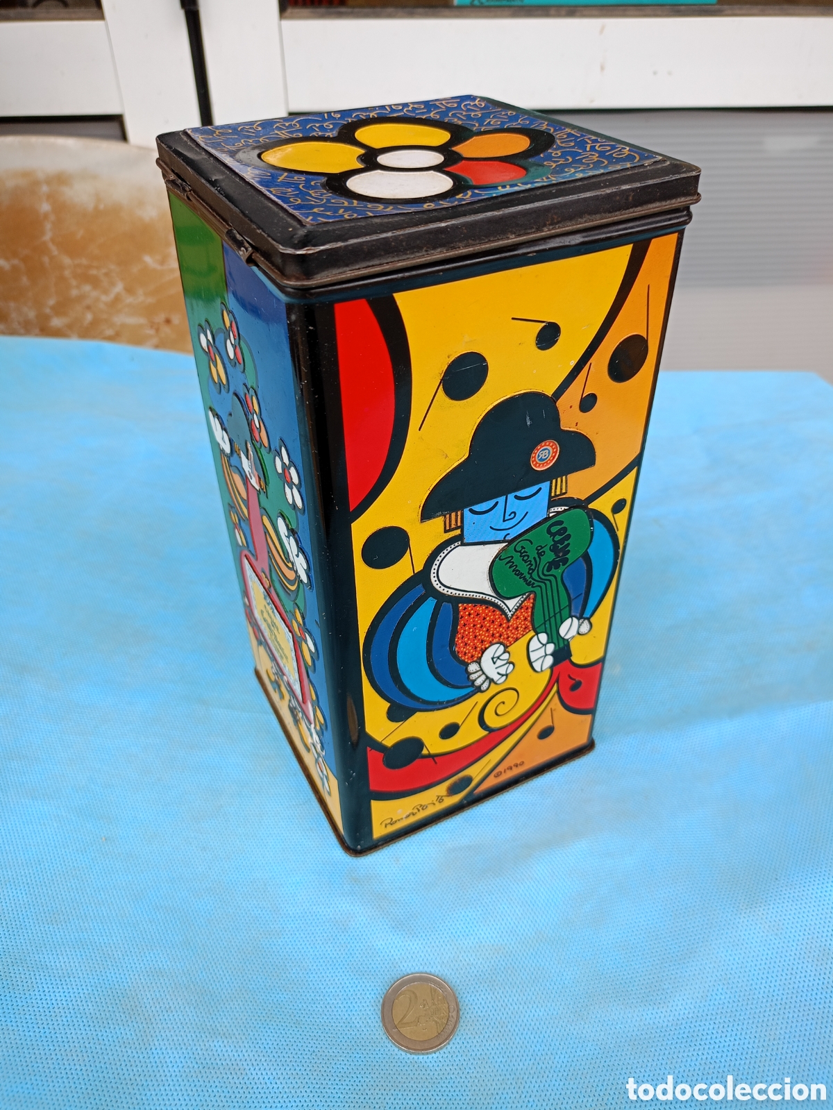 Boxes and metal boxes: CAJA DE LATA CREME DE GRAND MARNIER. DISE&Ntilde;O ROMERO 1990.