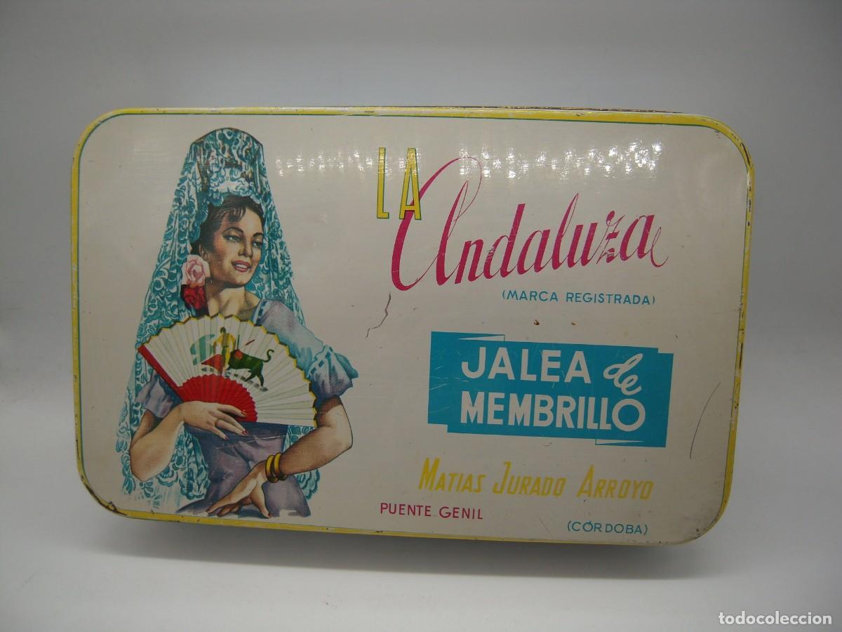 Caixas e caixinhas met&aacute;licas: caja la andaluza jalea de membrillo 24x15x4,5