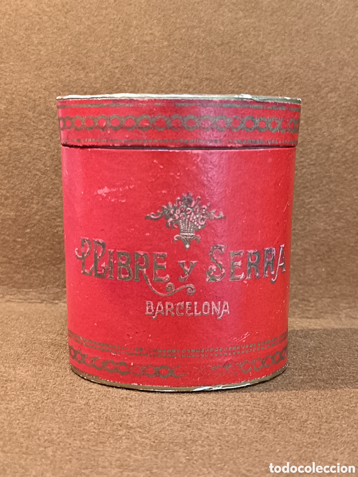 Caixas e caixinhas met&aacute;licas: ANTIGUA CAJA DE CARTON BOMBONES LLIBRE Y SERRA . BARCELONA