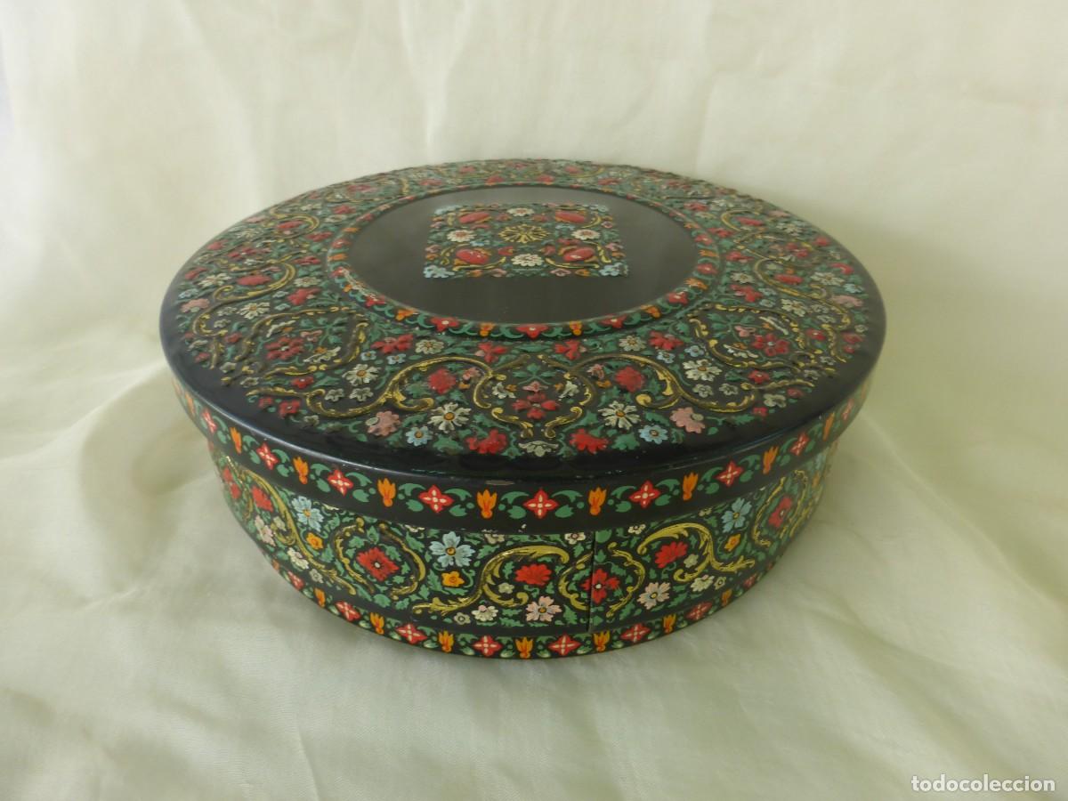 Caixas e caixinhas met&aacute;licas: CAJA DE HOJALATA LATA HUNTLEY & PALMERS A&Ntilde;OS CINCUENTA S.XX VINTAGE BISCUIT TIN 1950s
