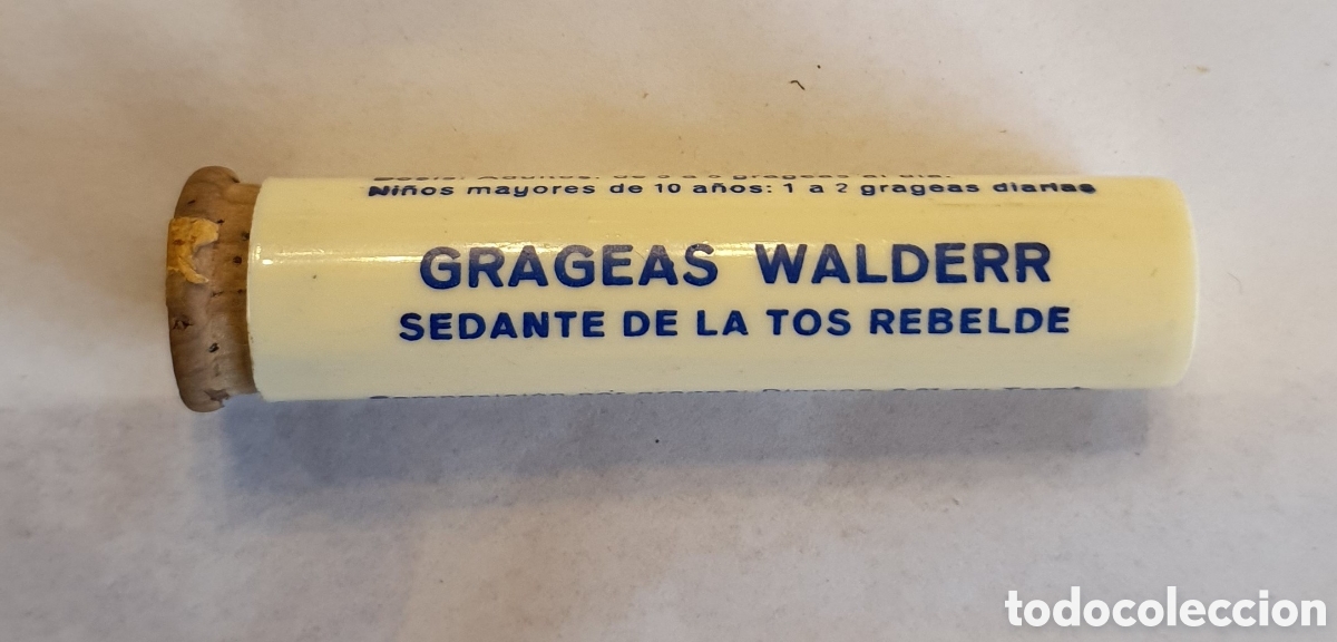 Blechdosen und Kisten: Antiguo bote de medicina de Grageas Walderr