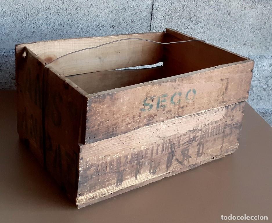 Caixas e caixinhas met&aacute;licas: Antigua caja de madera ANIS ANIPAZ Seco Zugazabeitia y Legarra - Bilbao // 44 x 33 x 25 cm.