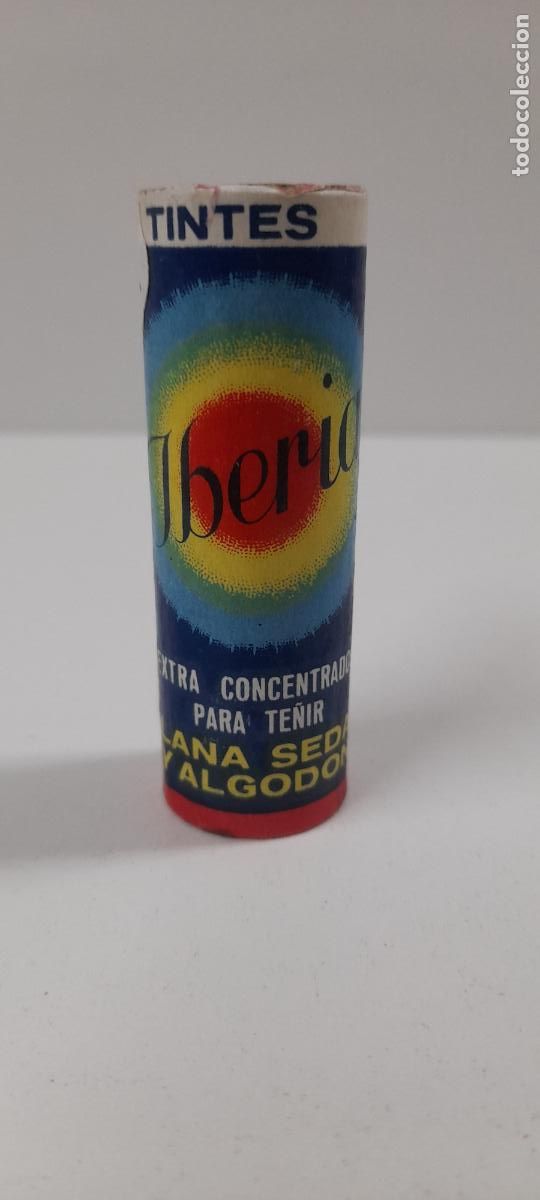 Blechdosen und Kisten: ANTIGUO BOTE DE TINTES IBERIA . AZUL MARINO N&ordm; 5 . CONTENIDO ORIGINAL . SIN USO