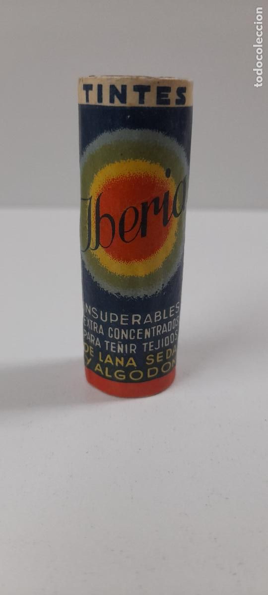 Blechdosen und Kisten: ANTIGUO BOTE DE TINTES IBERIA . CALDERA N&ordm; 17 . CONTENIDO ORIGINAL . SIN USO