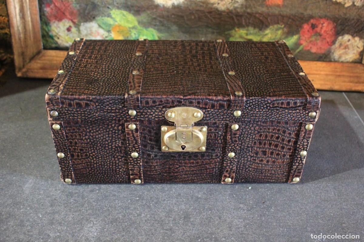 Blechdosen und Kisten: Caja Ba&uacute;l Vintage, Cofre Antiguo, Ba&uacute;l Vintage, Caja Vintage, Cofre s&iacute;mil piel