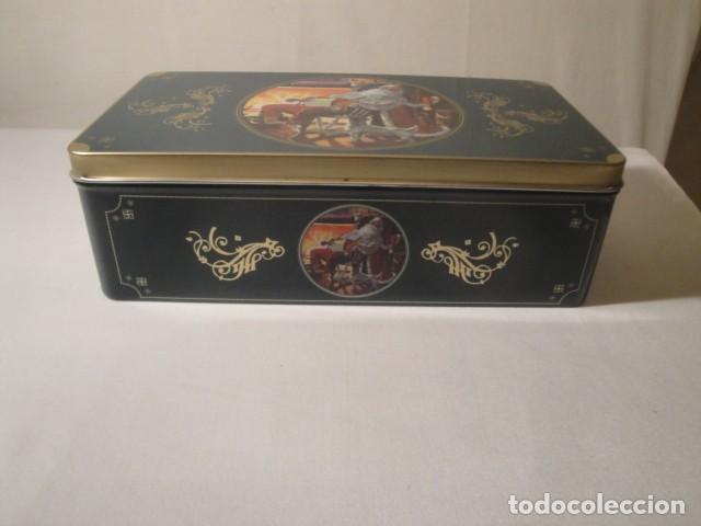 Cajas y cajitas met&aacute;licas: Lata de hojalata rectangular. Alemania. Nueva. - Foto 2