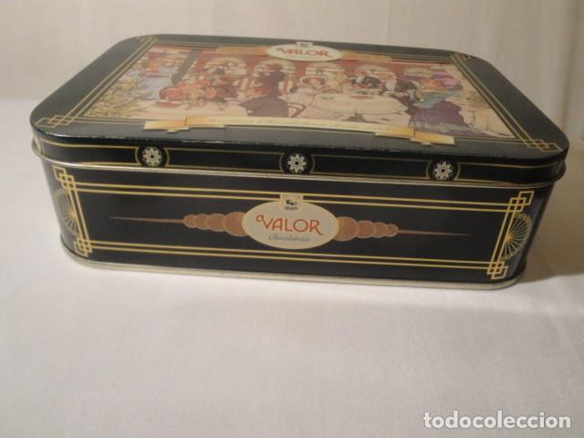 Cajas y cajitas met&aacute;licas: Lata de hojalata rectangular Valor Chocolater&iacute;as. Nueva. - Foto 4