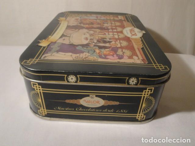 Cajas y cajitas met&aacute;licas: Lata de hojalata rectangular Valor Chocolater&iacute;as. Nueva. - Foto 5