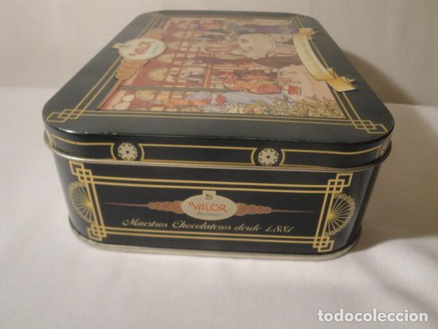 Cajas y cajitas met&aacute;licas: Lata de hojalata rectangular Valor Chocolater&iacute;as. Nueva. - Foto 7