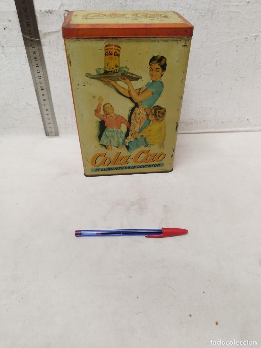 Blechdosen und Kisten: Antigua lata, caja de hojalata de metal, publicidad ColaCao. Para harina.