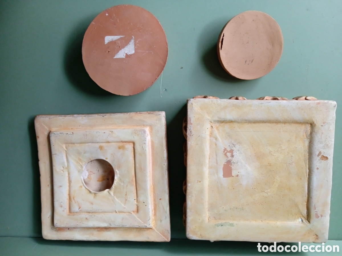 Cajas y cajitas met&aacute;licas: DOS CAJAS DE BARRO ESTILO IBICENCO - Foto 4
