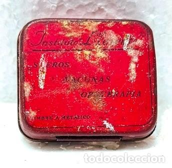 Blechdosen und Kisten: CAJA DE METAL INSTITUTO LLORENTE SUEROS, VACUNAS,, ETC ( ROZADO) - CAJAMETALICA-2163