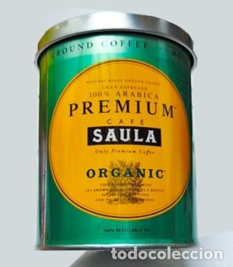 Blechdosen und Kisten: CAJA METALICA GROUND COFFEE MOLIDO PREMIUM CAFE SAULA ORGANIC - CAJAMETALICA-2165