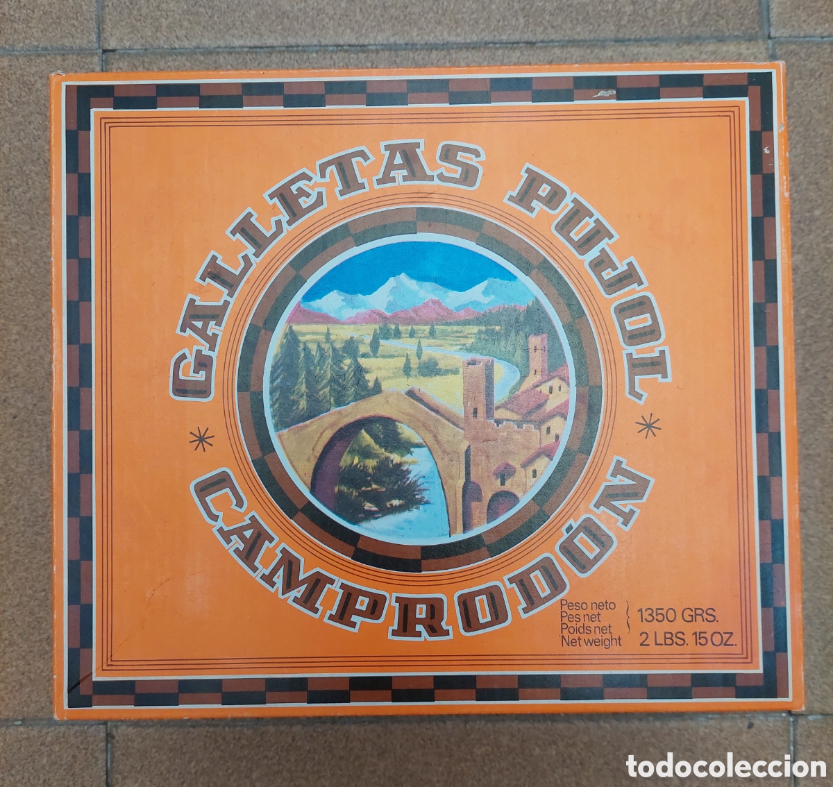 Blechdosen und Kisten: Caja de carton galletas Pujol