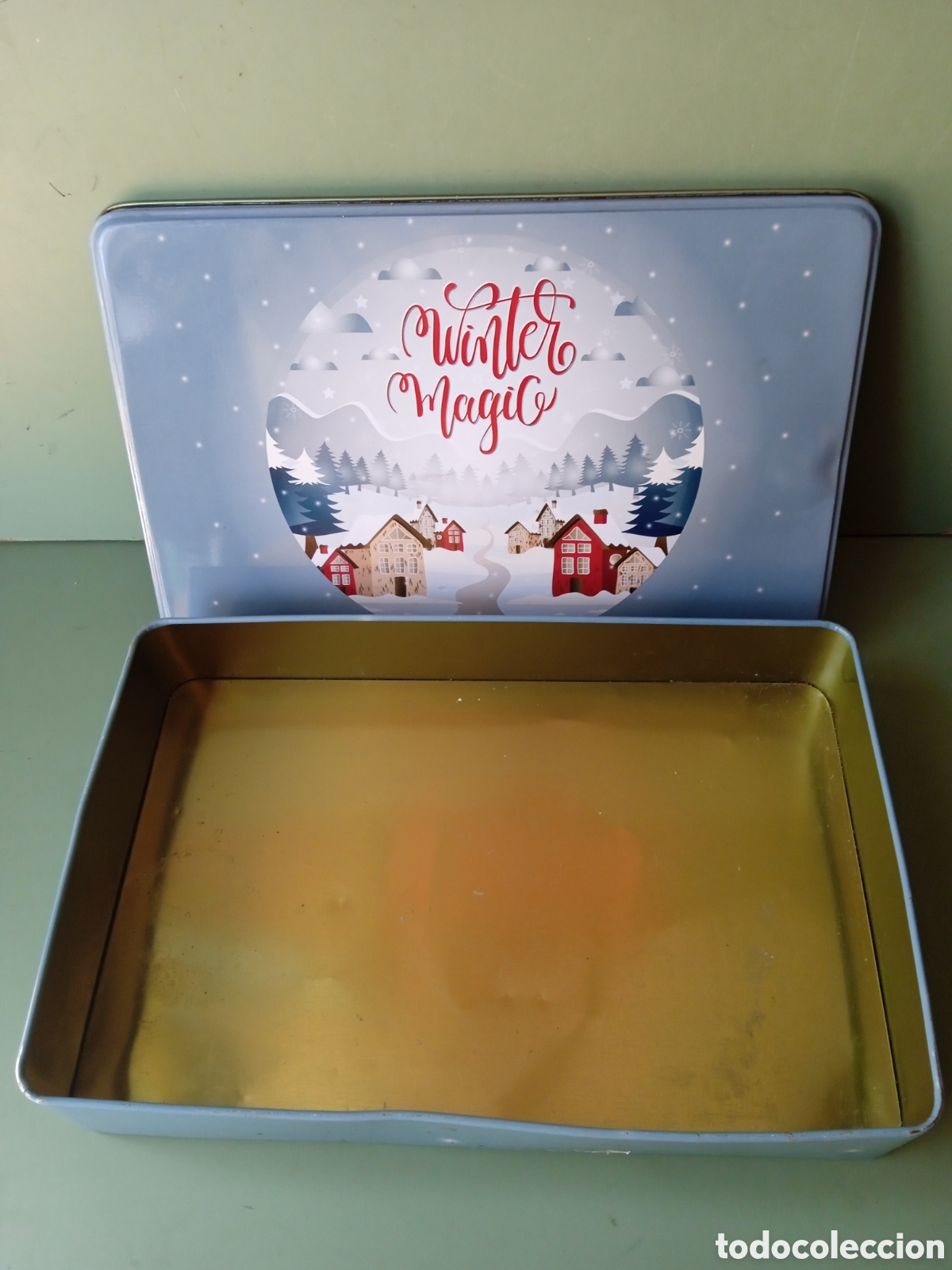 Cajas y cajitas met&aacute;licas: winter magic - caja de lata - Foto 2