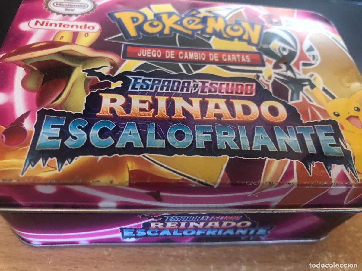 Blechdosen und Kisten: P- POKEMON CAJA METALICA REINADO ESCALOFRIANTE CON 57/58 CROMOS DE POKEMON