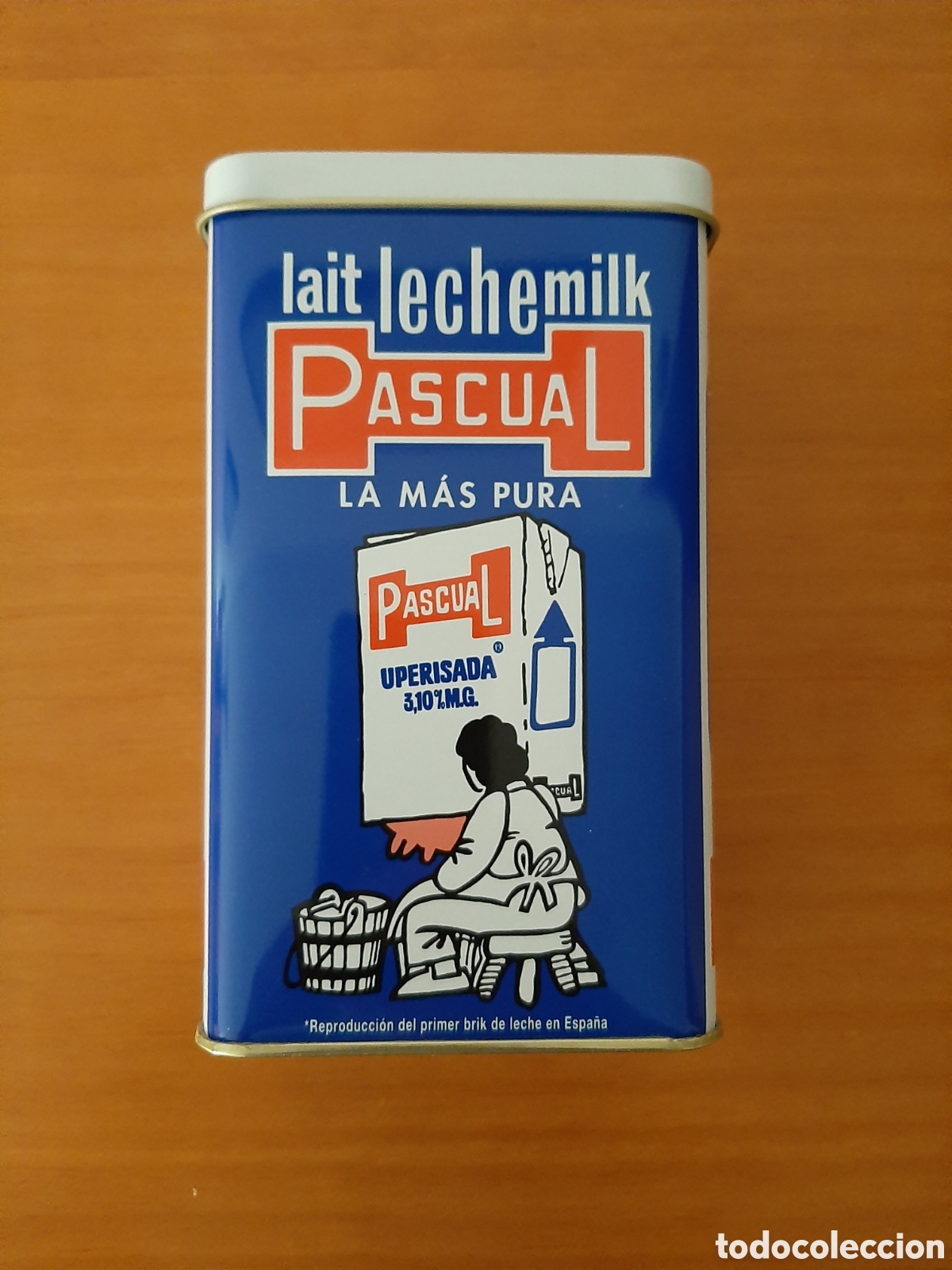 Blechdosen und Kisten: Lata leche Pascual 50 a&ntilde;os. Sin estrenar.