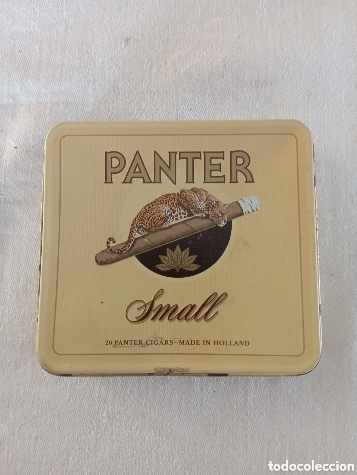 Blechdosen und Kisten: Cajita metalica de panter cigars